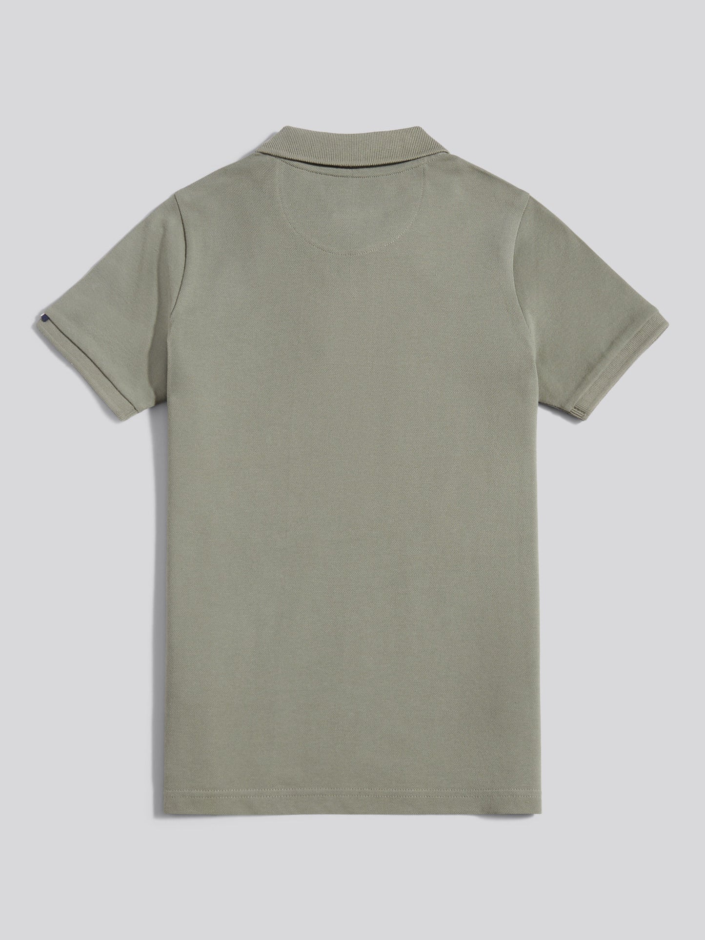Boys Double Horsemen Polo Shirt Mulled Basil