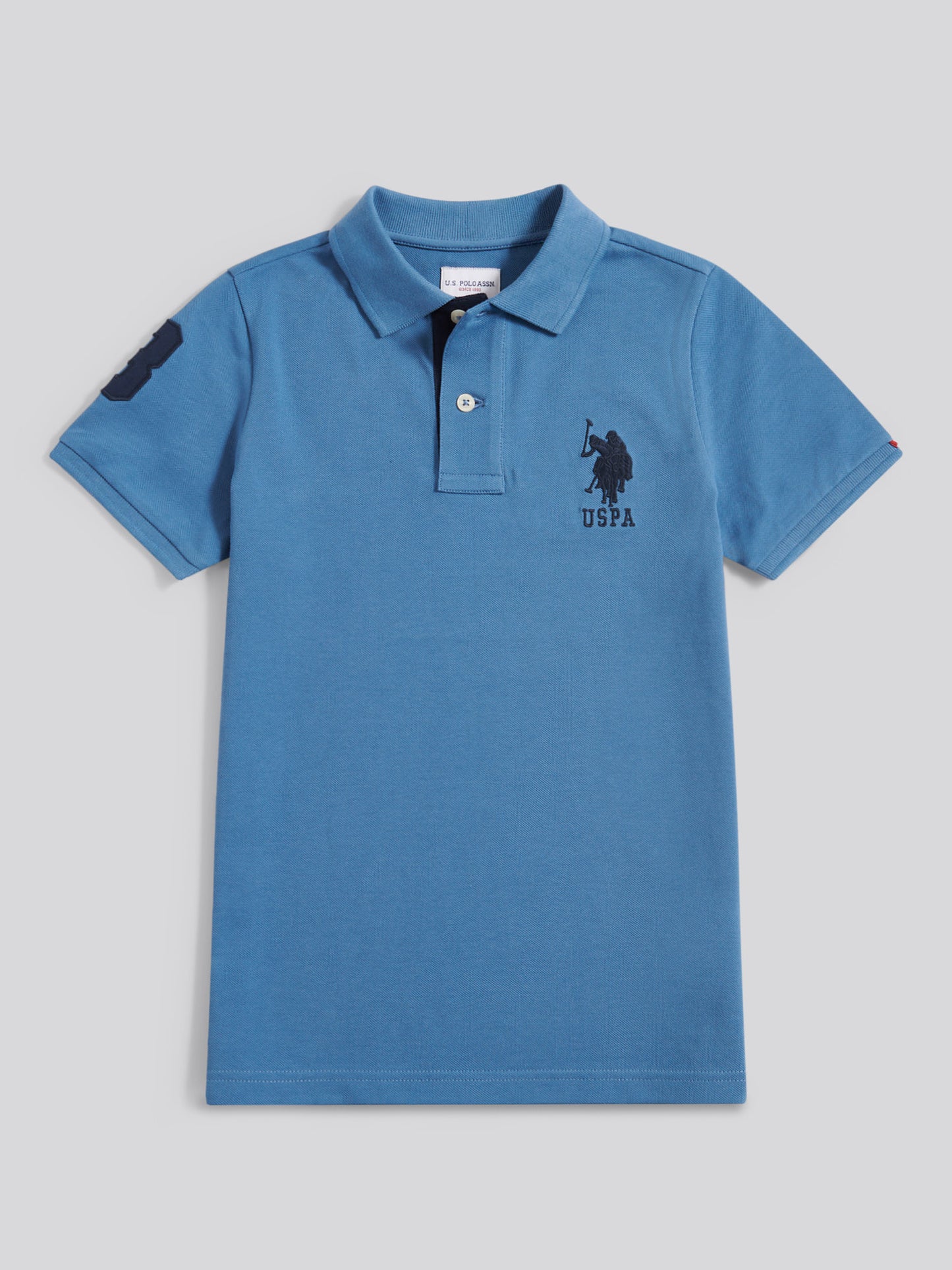 Boys Player 3 Polo Shirt in Blue Horizon