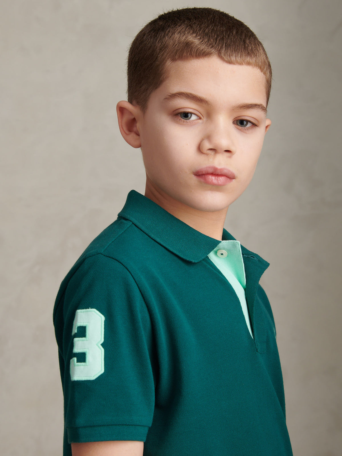 Boys Player 3 Polo Shirt Mediterranea