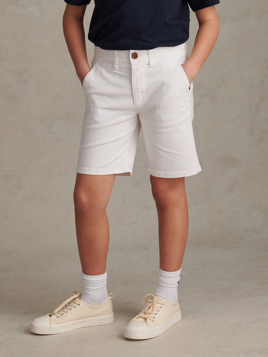 Boys Classic Chino Short Bright White