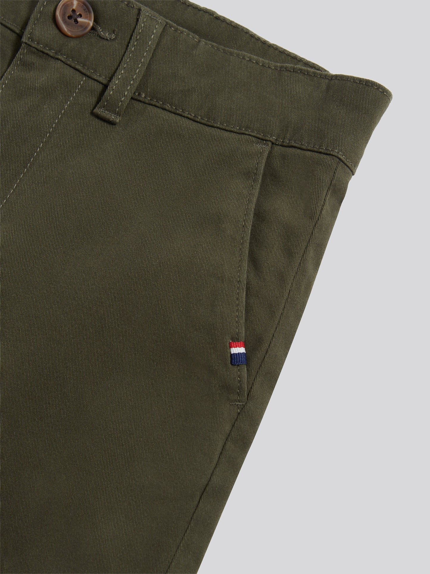 Boys Classic Chino Short in Forest Night