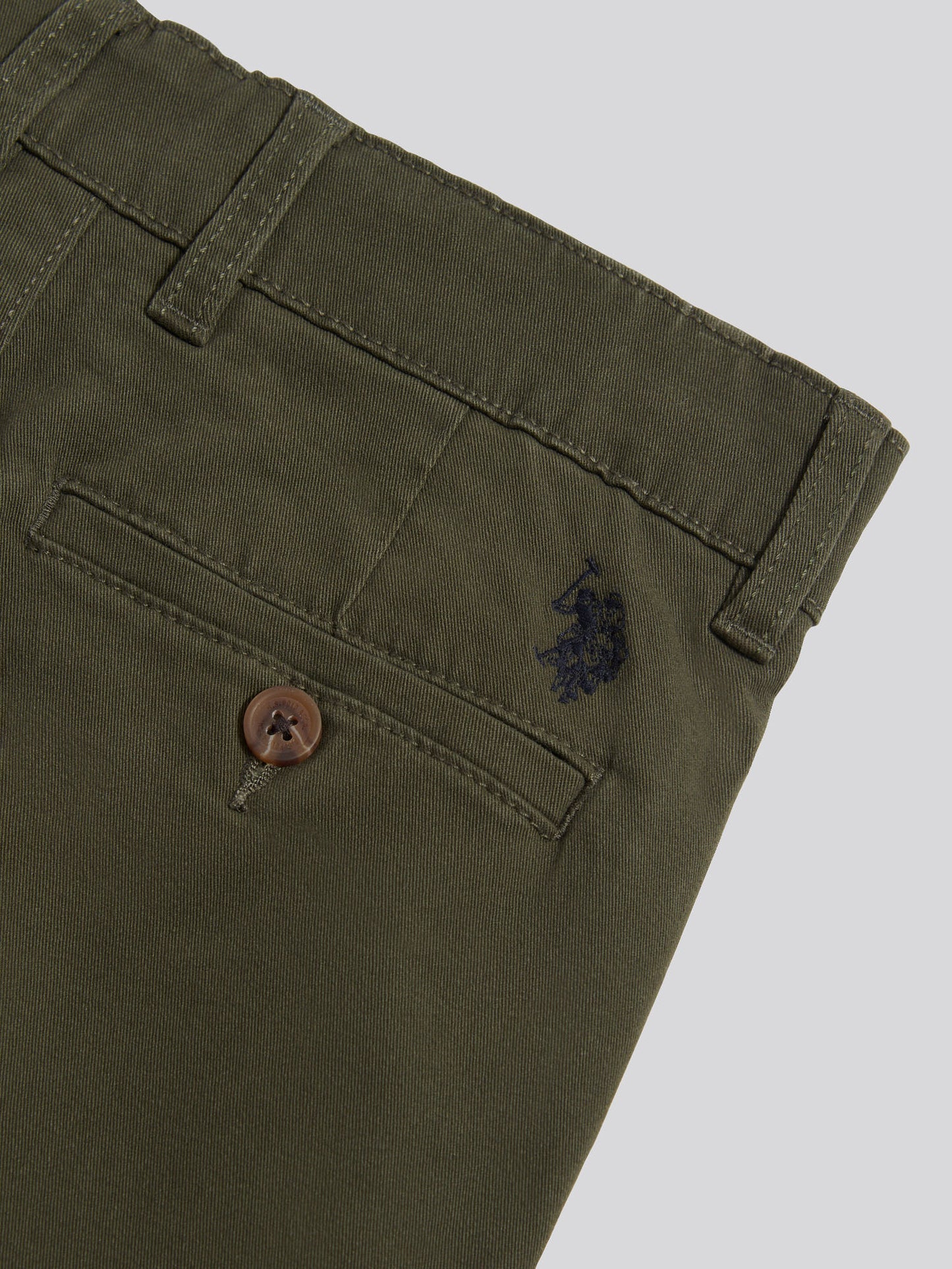 Boys Classic Chino Short in Forest Night