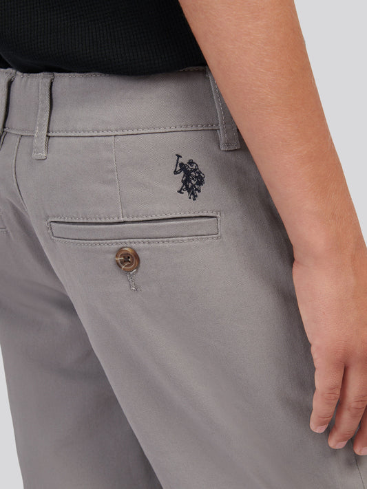 Boys Classic Chino Short in December Sky