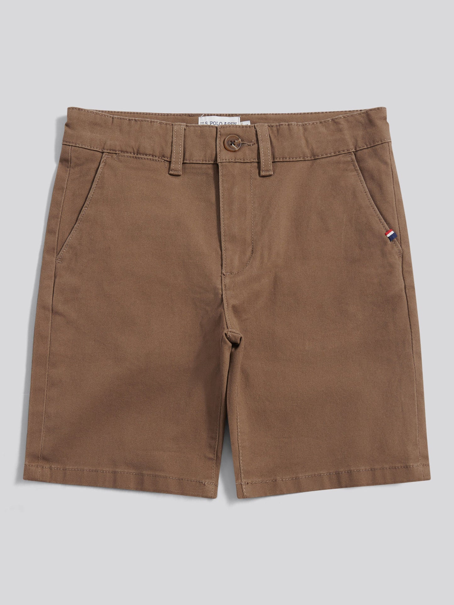 Boys Classic Chino Short in Shitake