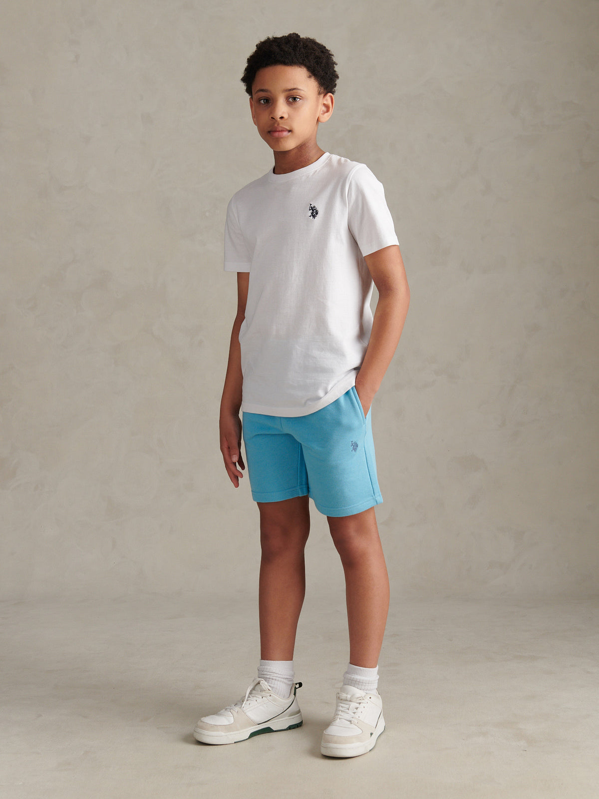 DHM LB Sweat Short Air Blue