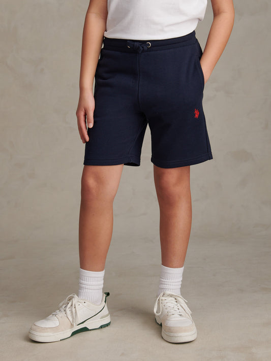 DHM LB Sweat Short Dark Sapphire Navy / Haute Red DHM