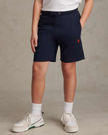 DHM LB Sweat Short Dark Sapphire Navy / Haute Red DHM
