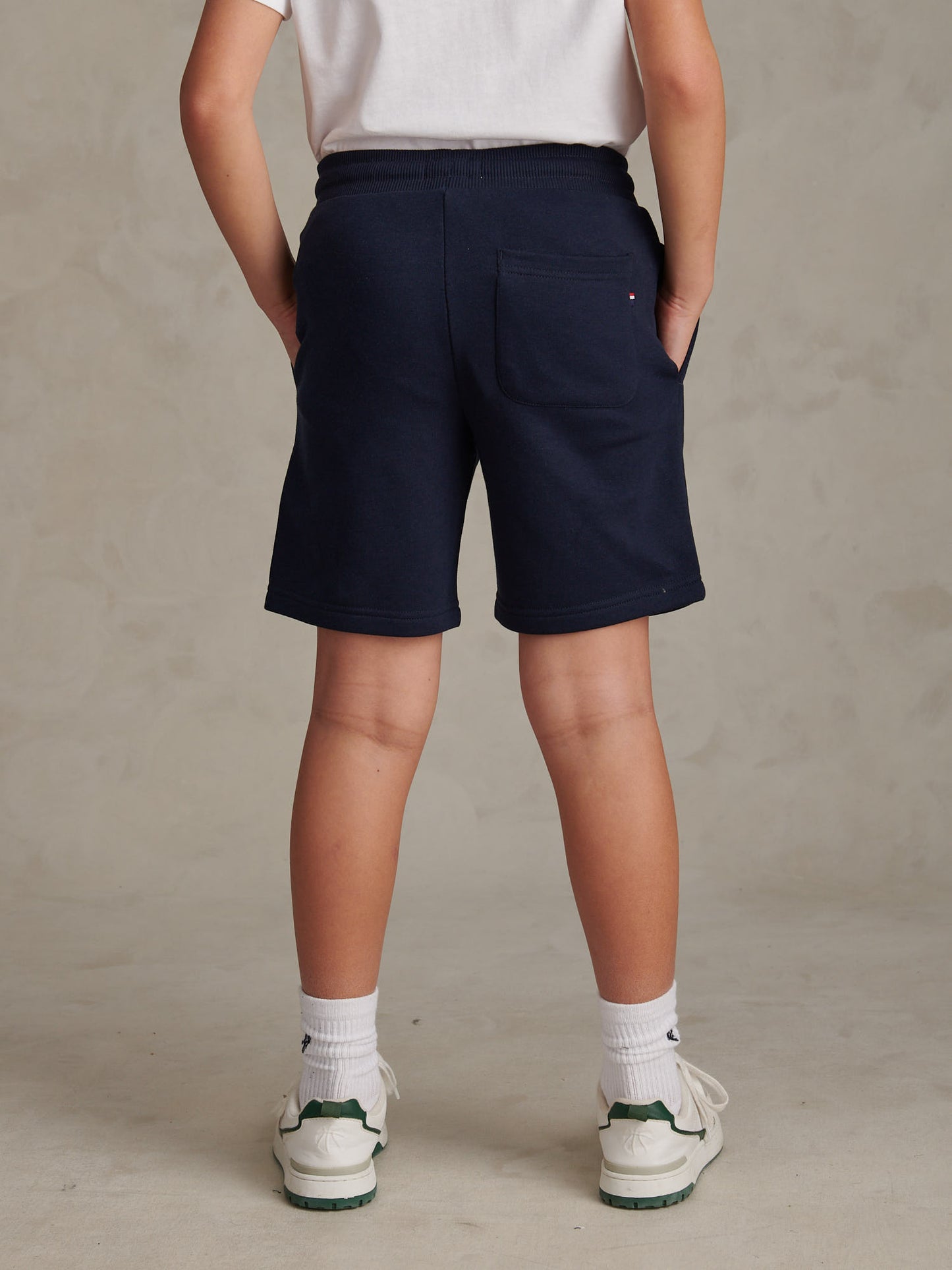 DHM LB Sweat Short Dark Sapphire Navy / Haute Red DHM