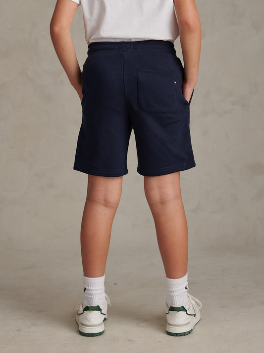 DHM LB Sweat Short Dark Sapphire Navy / Haute Red DHM