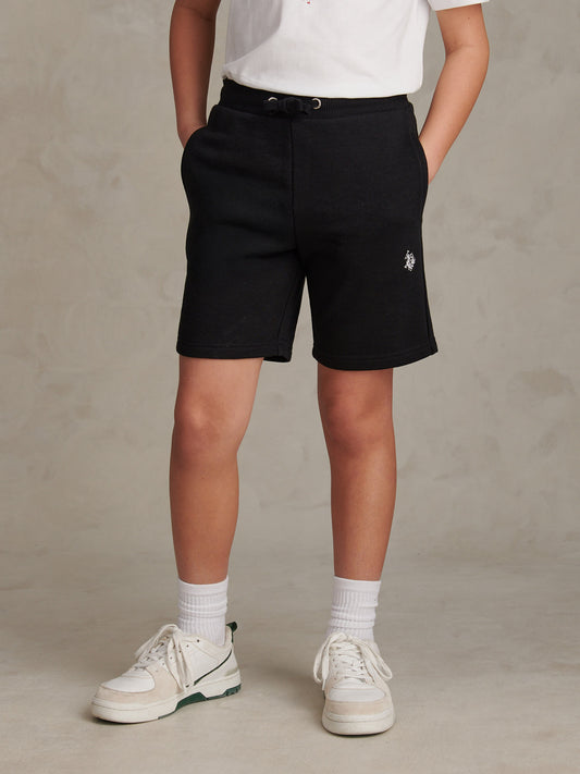 DHM LB Sweat Short Black Bright White DHM