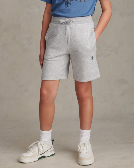DHM LB Sweat Short Mid Grey Marl