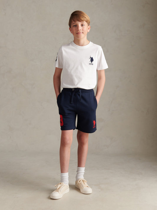 Player 3 Sweat Short Dark Sapphire Navy / Haute Red DHM
