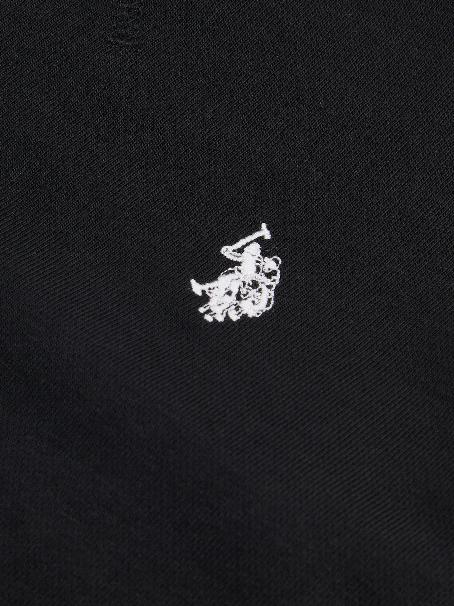 Boys Double Horsemen Crew in Black Bright White DHM