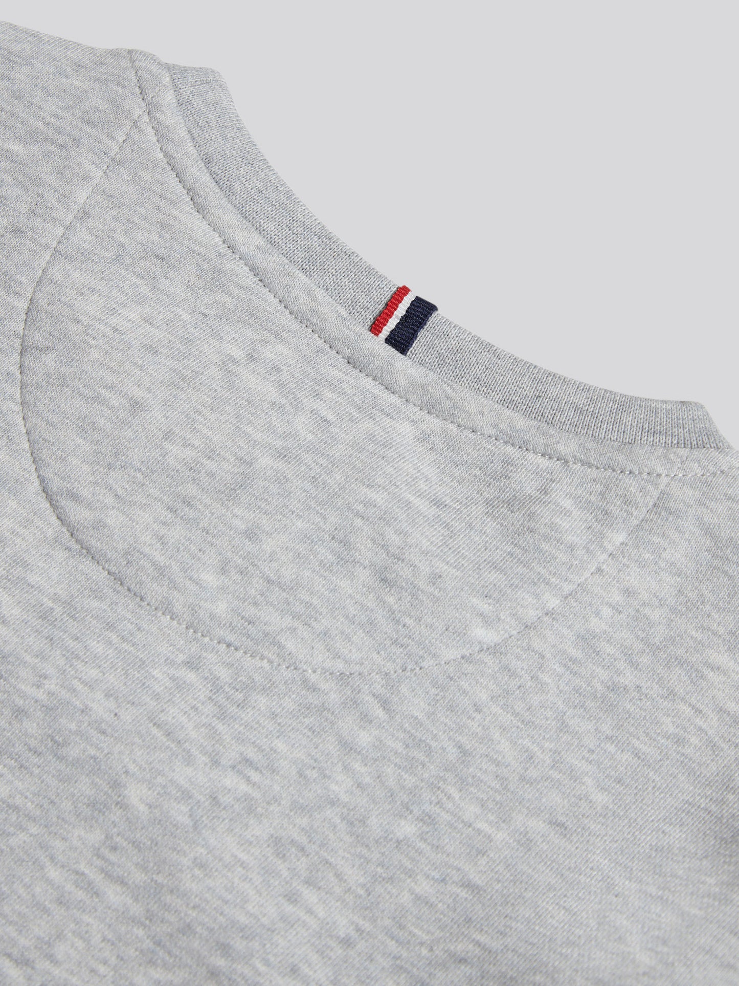 Boys Double Horsemen Crew in Mid Grey Marl