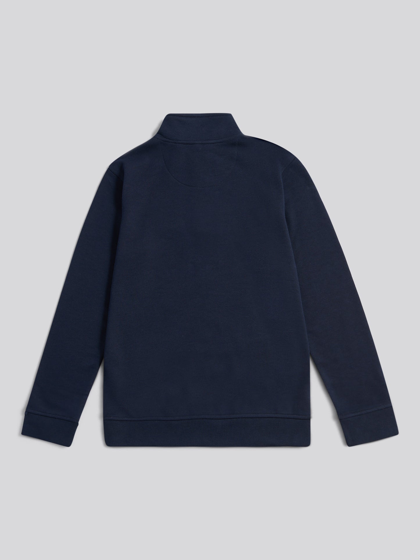 Boys Double Horsemen ¼ Zip in Dark Sapphire Navy / Haute Red DHM