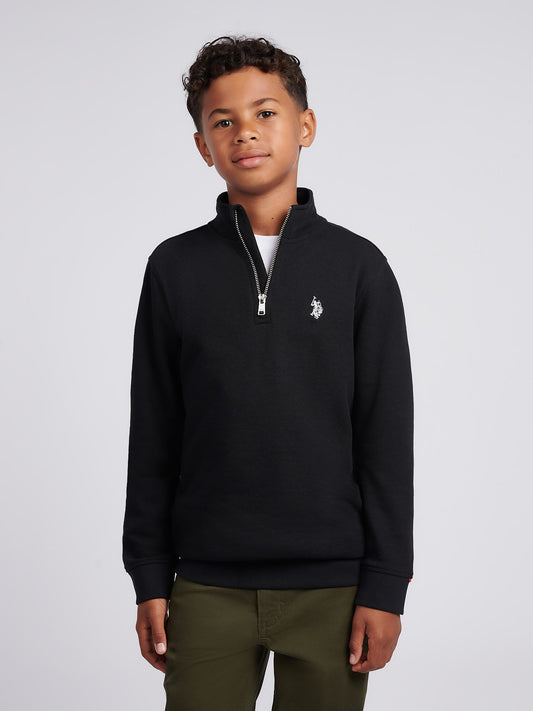 Boys Double Horsemen _ Zip Black Bright White DHM