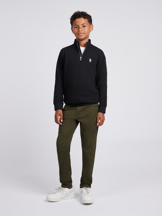 Boys Double Horsemen _ Zip Black Bright White DHM