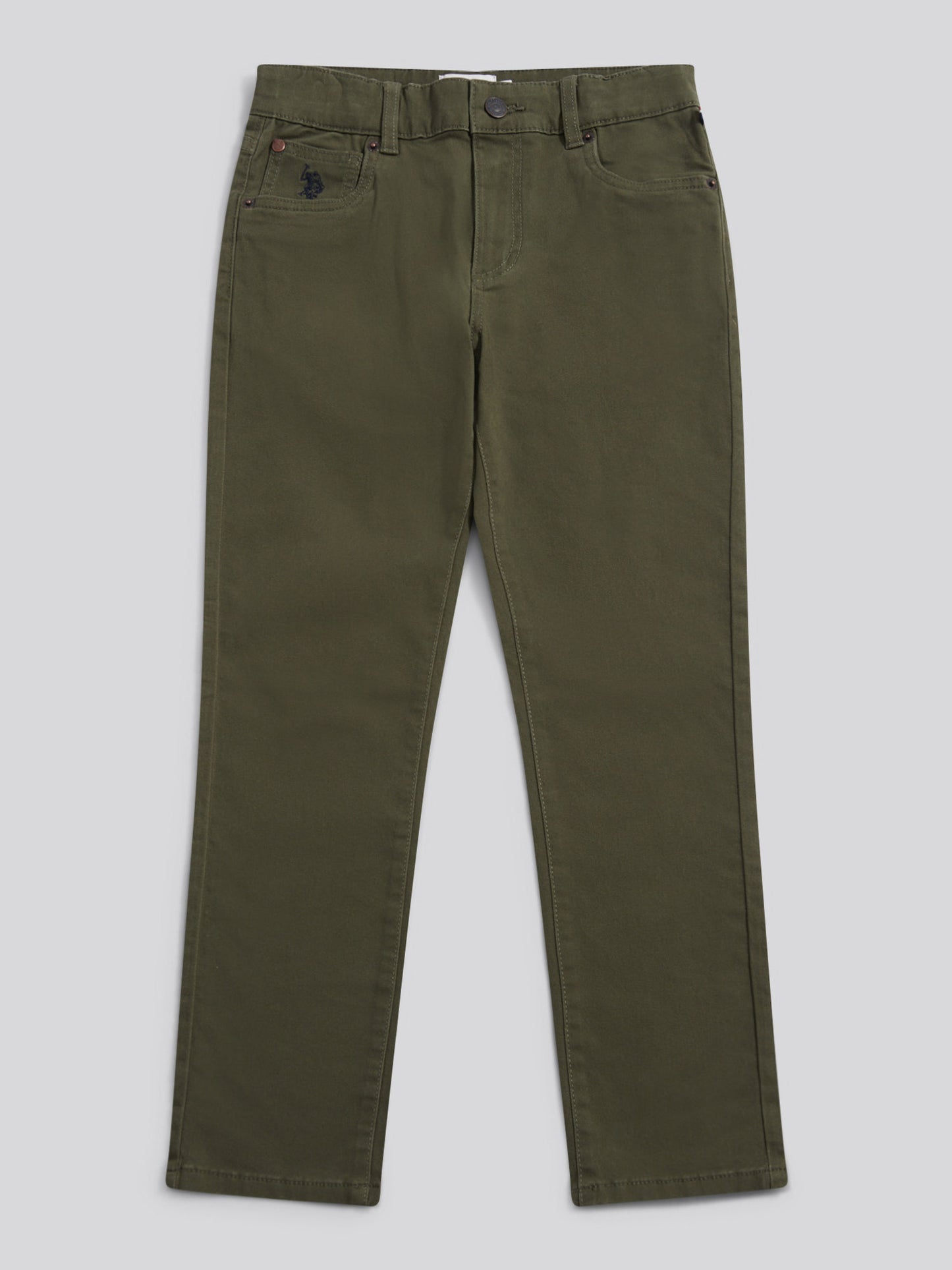 Boys Core 5 Pocket Trouser in Forest Night