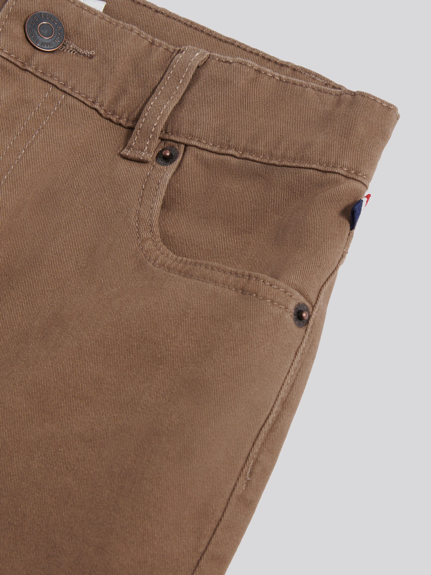 Boys Core 5 Pocket Trouser in Shitake