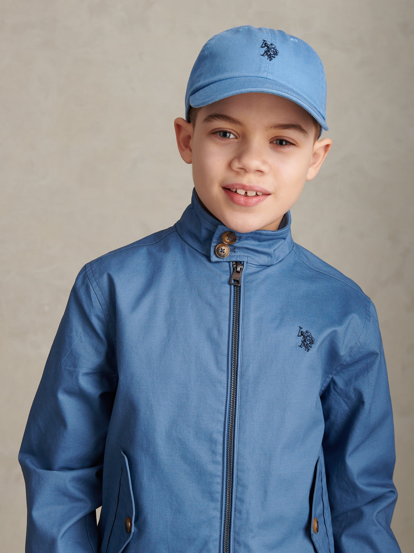 Boys Washed Outline Logo Cap Riviera