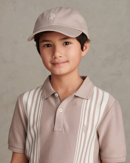 Boys Washed Outline Logo Cap Atmosphere