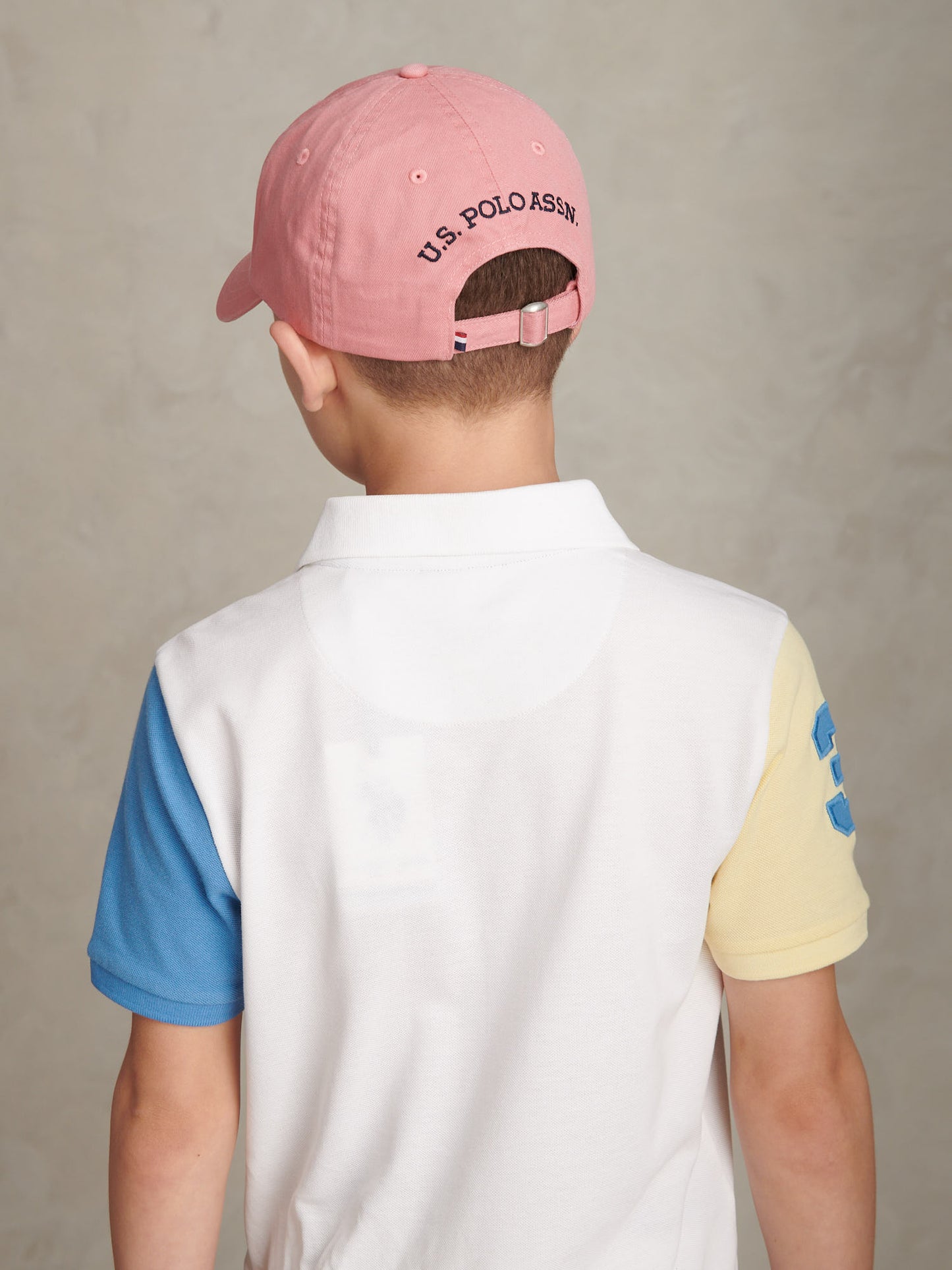 Boys Washed Outline Logo Cap Mauveglow