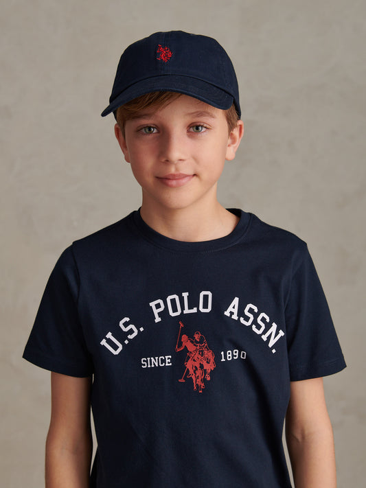 Outline DHM Washed Casual Cap Dark Sapphire Navy / Haute Red DHM