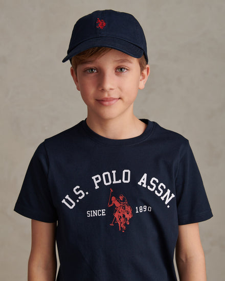 Outline DHM Washed Casual Cap Dark Sapphire Navy / Haute Red DHM