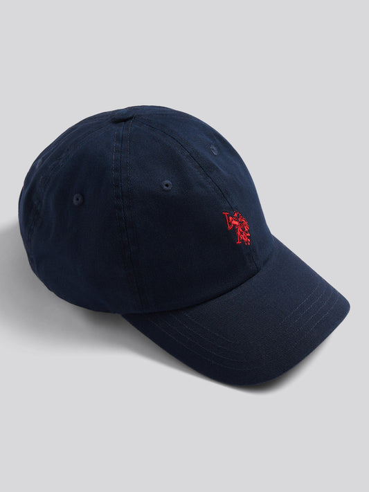 Outline DHM Washed Casual Cap Dark Sapphire Navy / Haute Red DHM