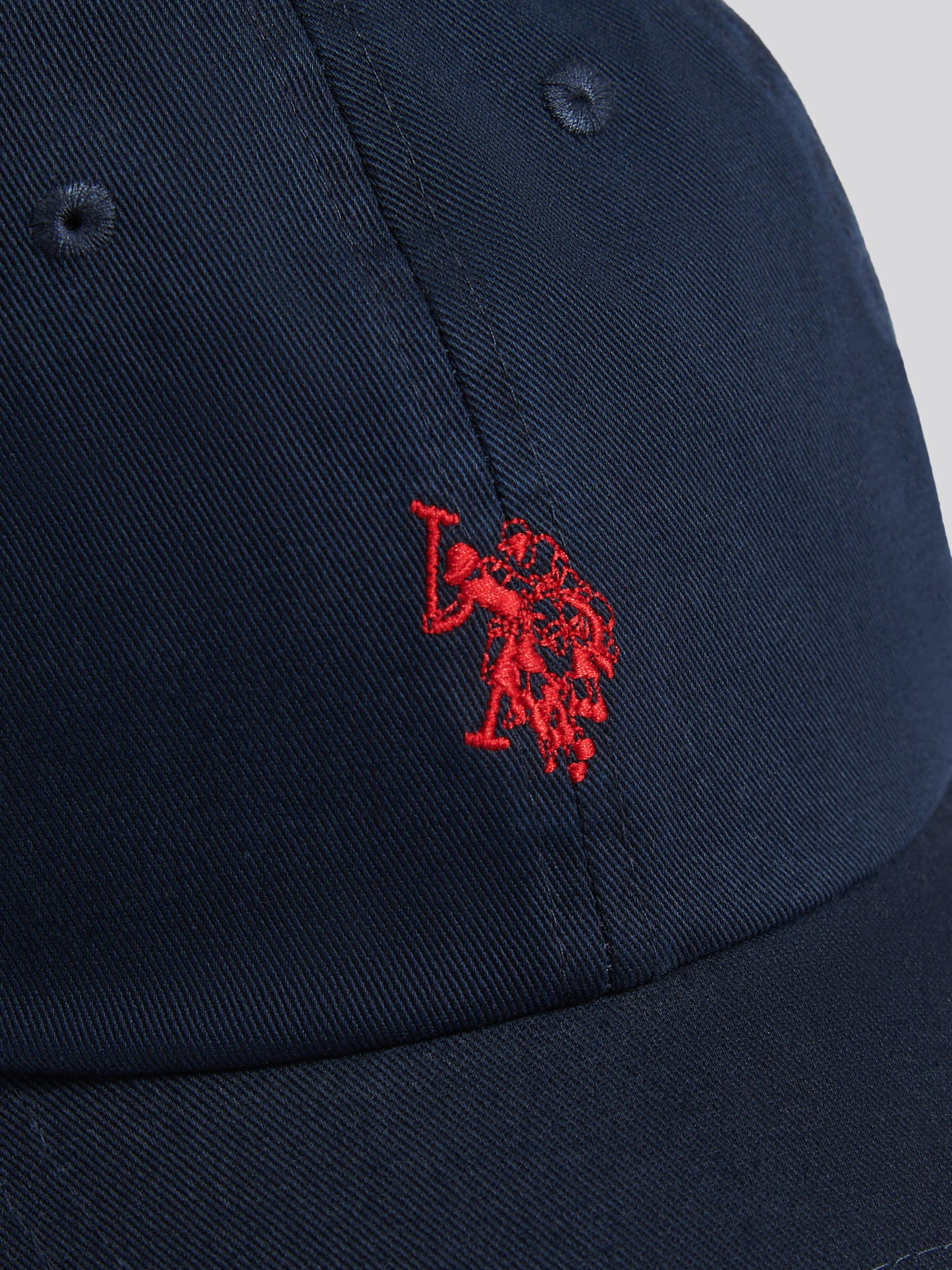 Boys Washed Outline Logo Cap Dark Sapphire Navy / Haute Red DHM