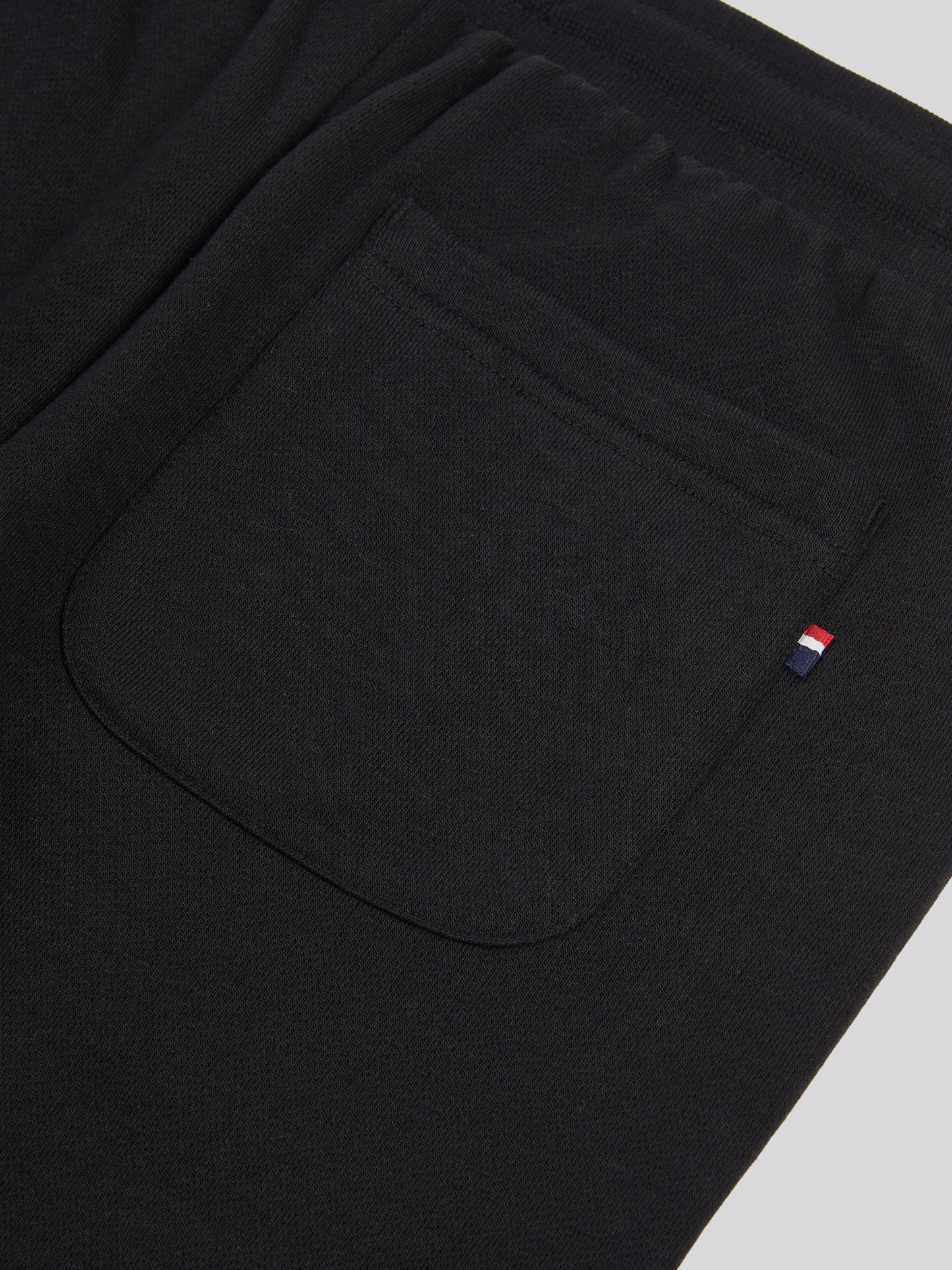 Boys Double Horsemen Jogger in Black Bright White DHM