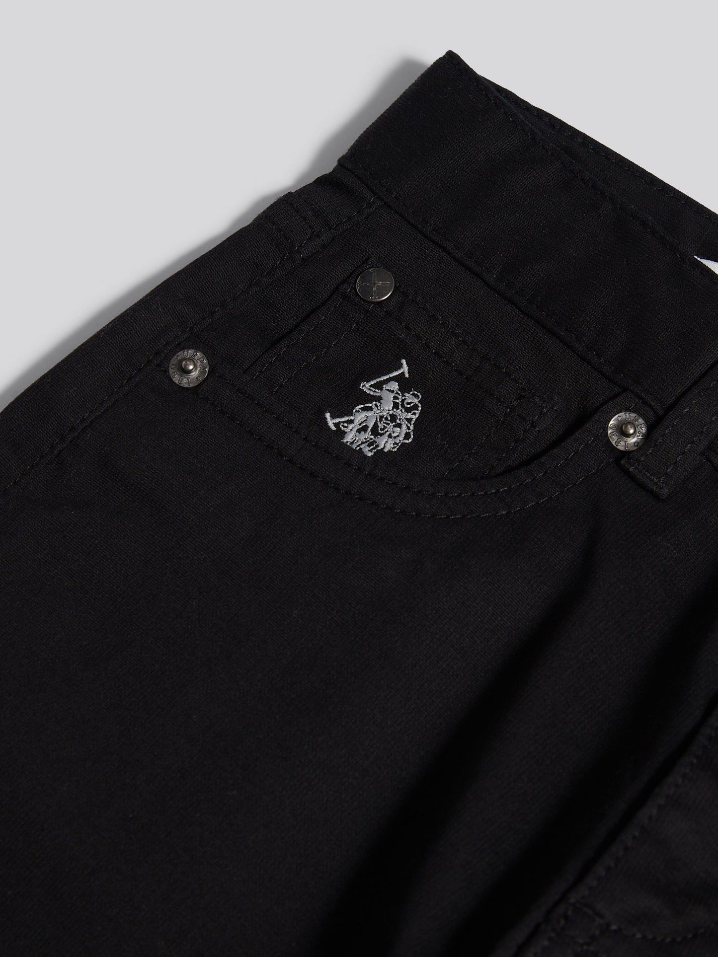 Boys Bedford Cord 5 Pocket Trouser in Black