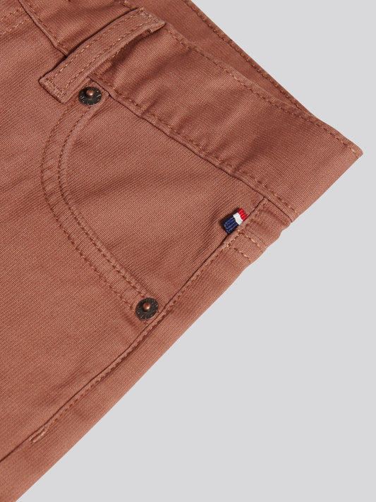 Boys Bedford Cord 5 Pocket Trouser in Rawhide