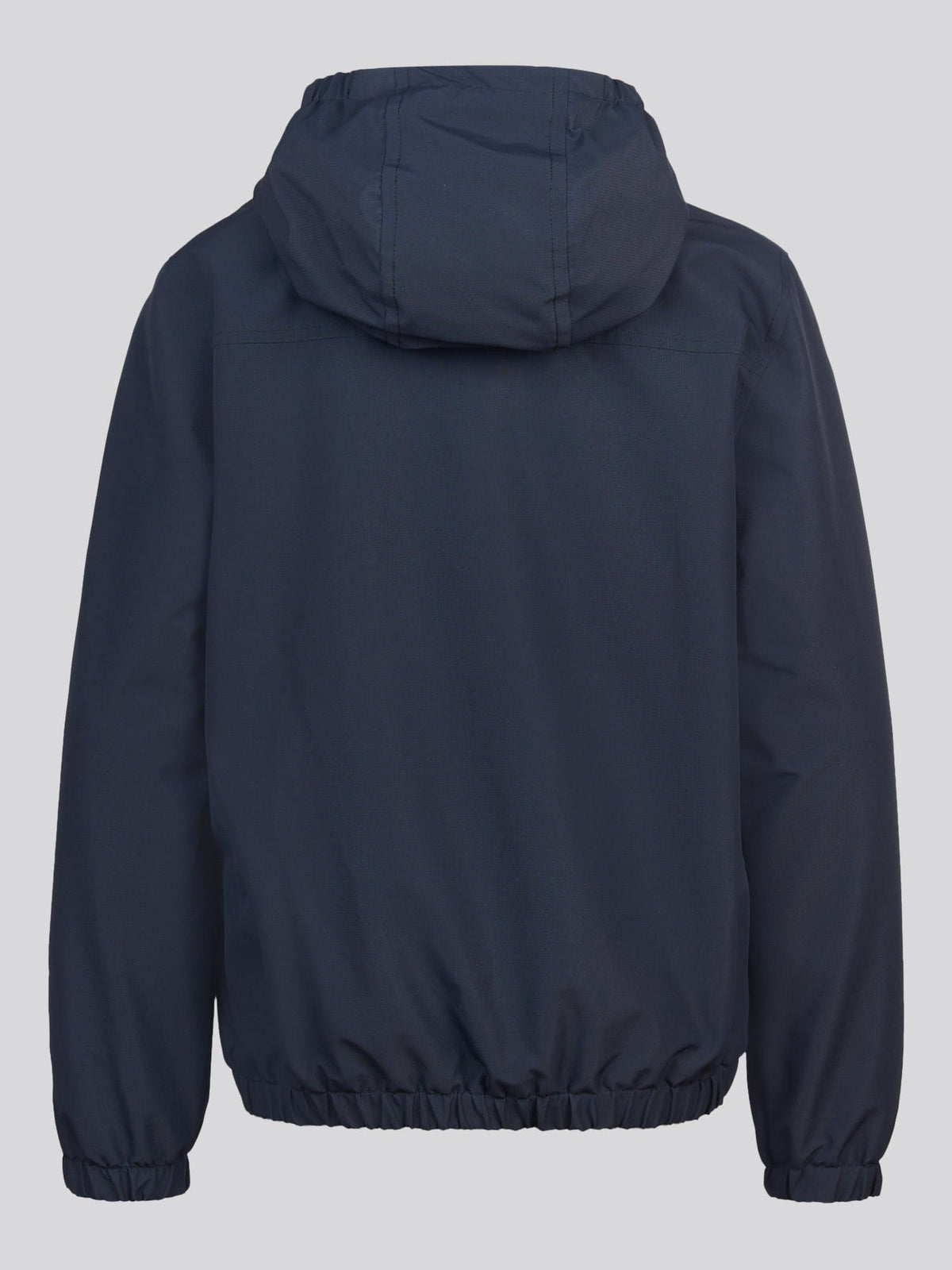 Boys Fleece Lined Windbreaker Jacket Dark Sapphire Navy / Haute Red DHM