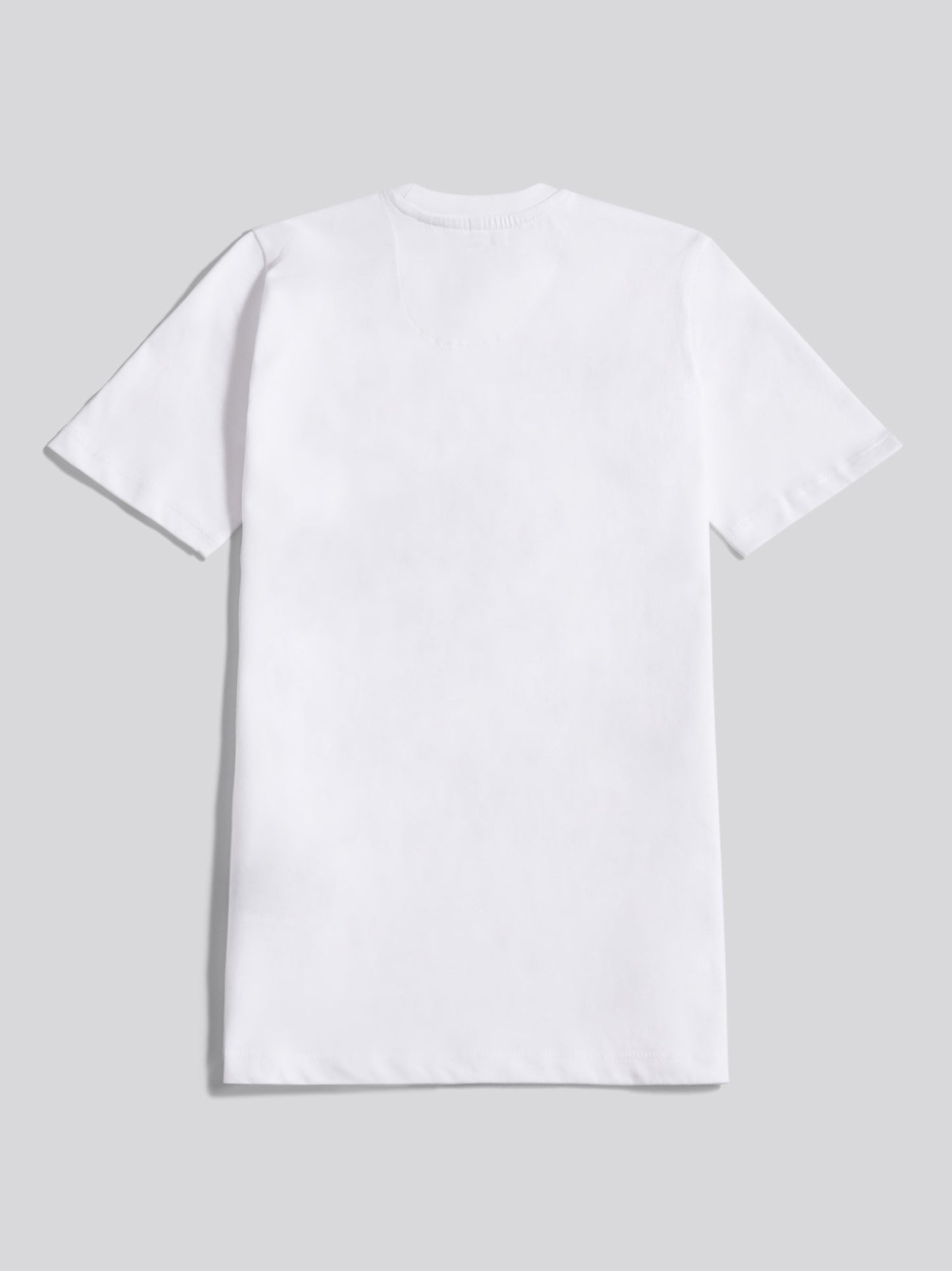 Boys Double Horsemen Graphic T-Shirt in Bright White