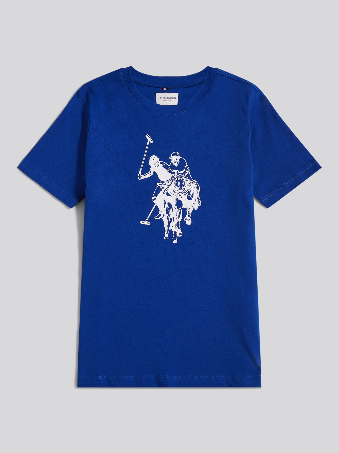 Boys Double Horsemen Graphic T-Shirt in Sodalite Blue