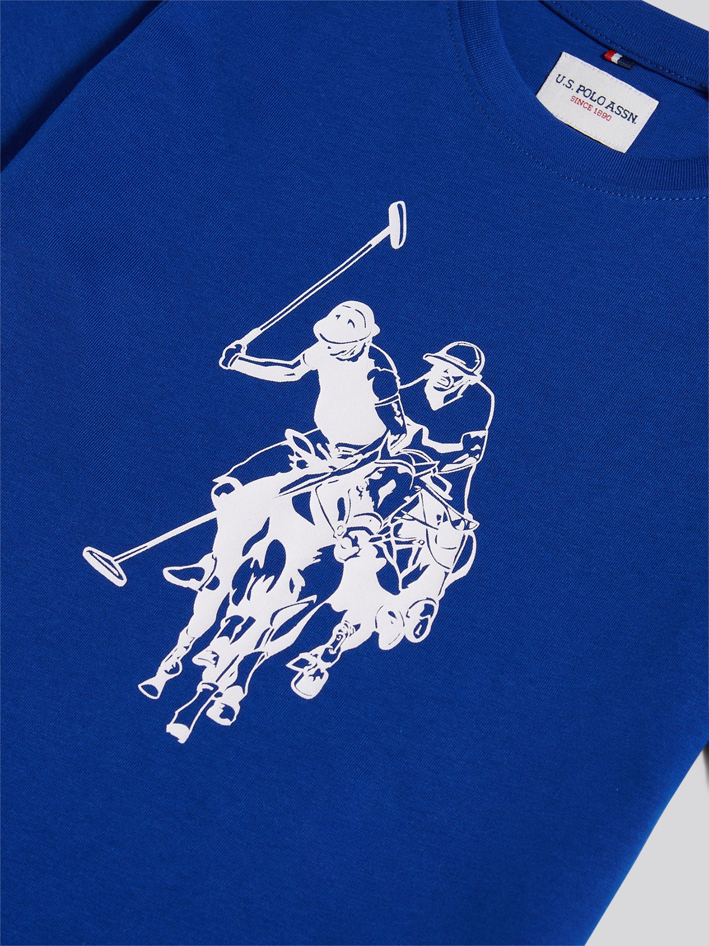Boys Double Horsemen Graphic T-Shirt in Sodalite Blue