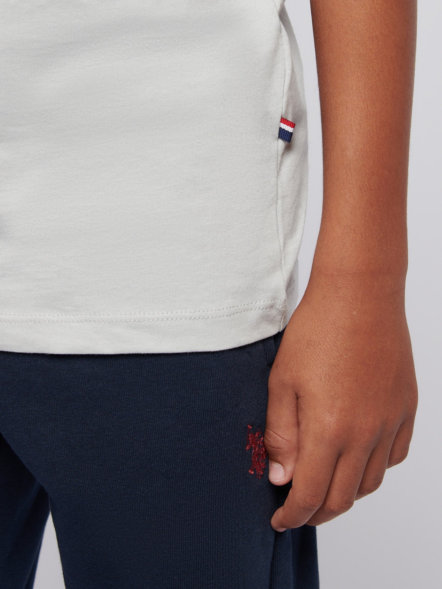 Boys Double Horsemen Graphic T-Shirt in High Rise