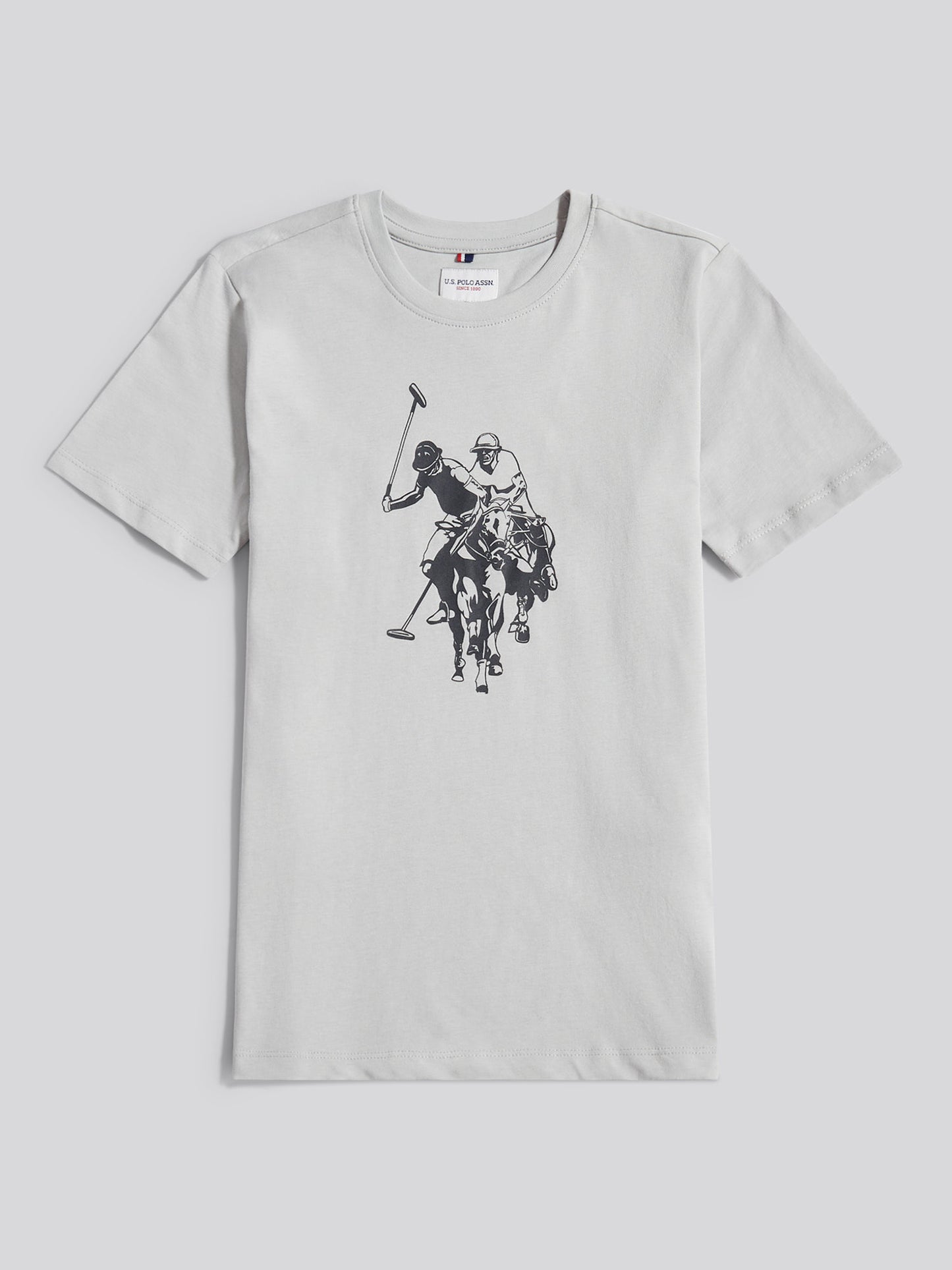 Boys Double Horsemen Graphic T-Shirt in High Rise