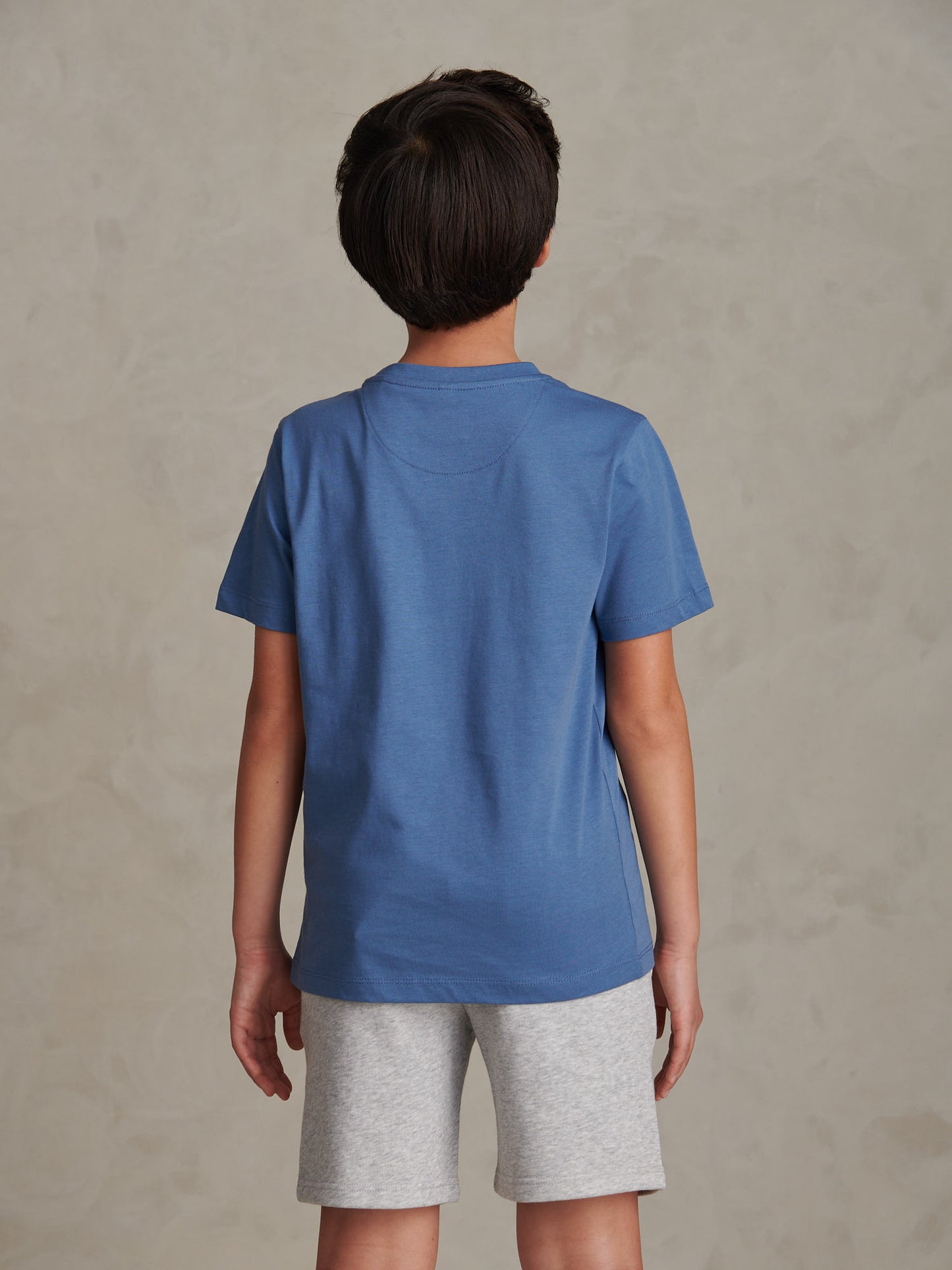 Boys USPA Print Graphic T-Shirt in Blue Horizon