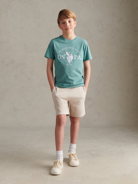 Boys USPA Print Graphic T-Shirt Arctic