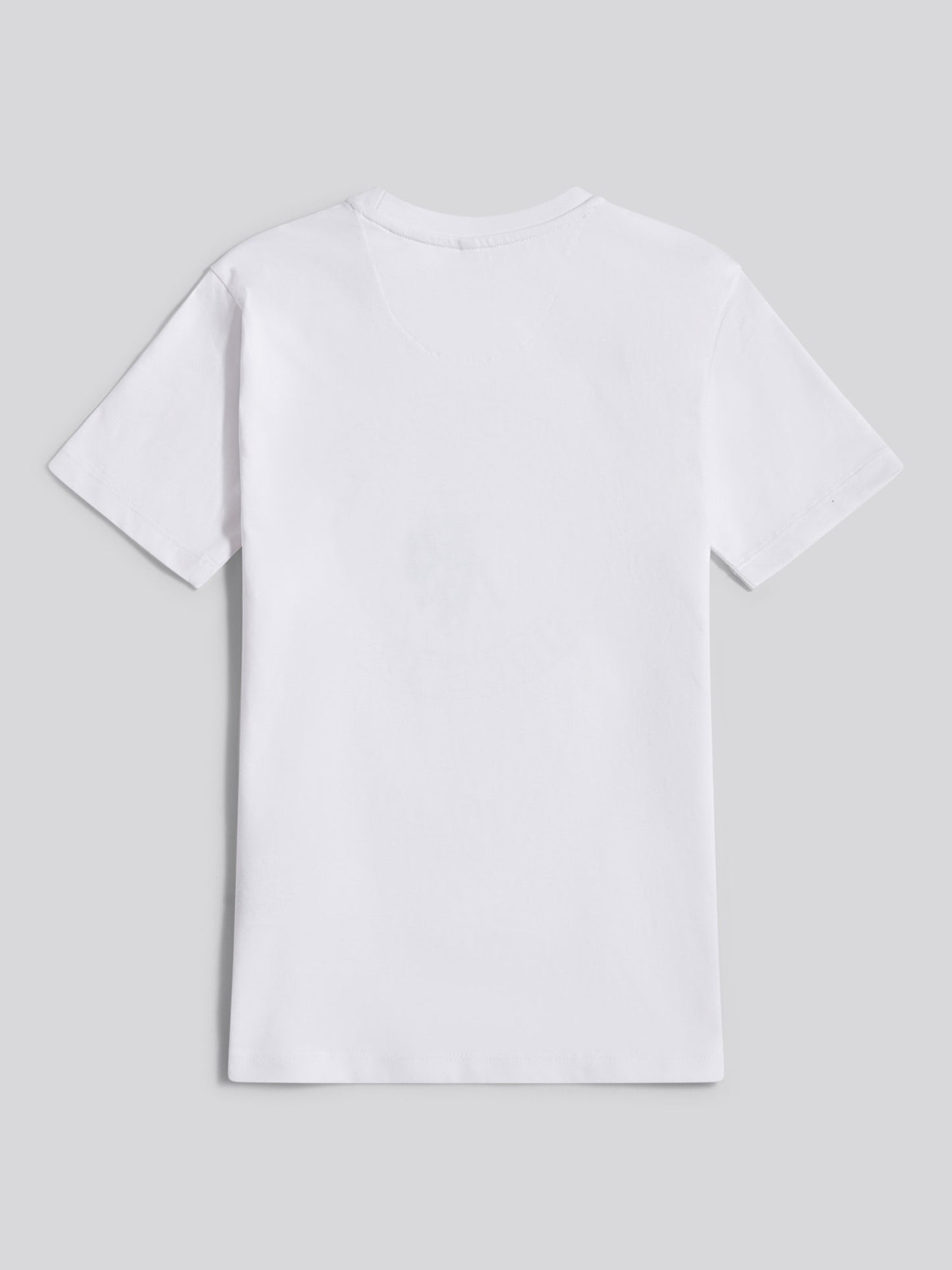 Boys USPA Circle Print T-Shirt in Bright White