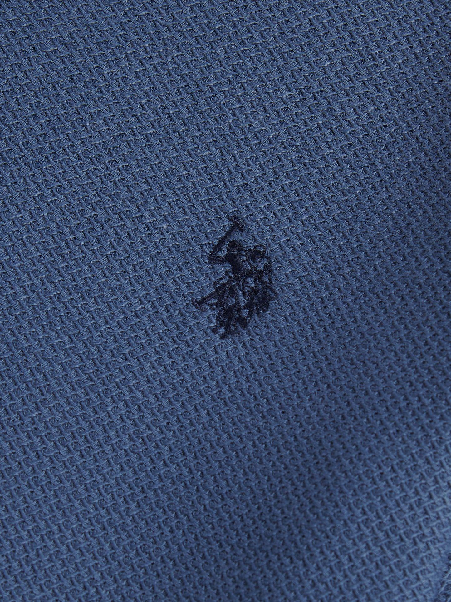 Boys Herringbone Texture T-Shirt in Vintage Indigo