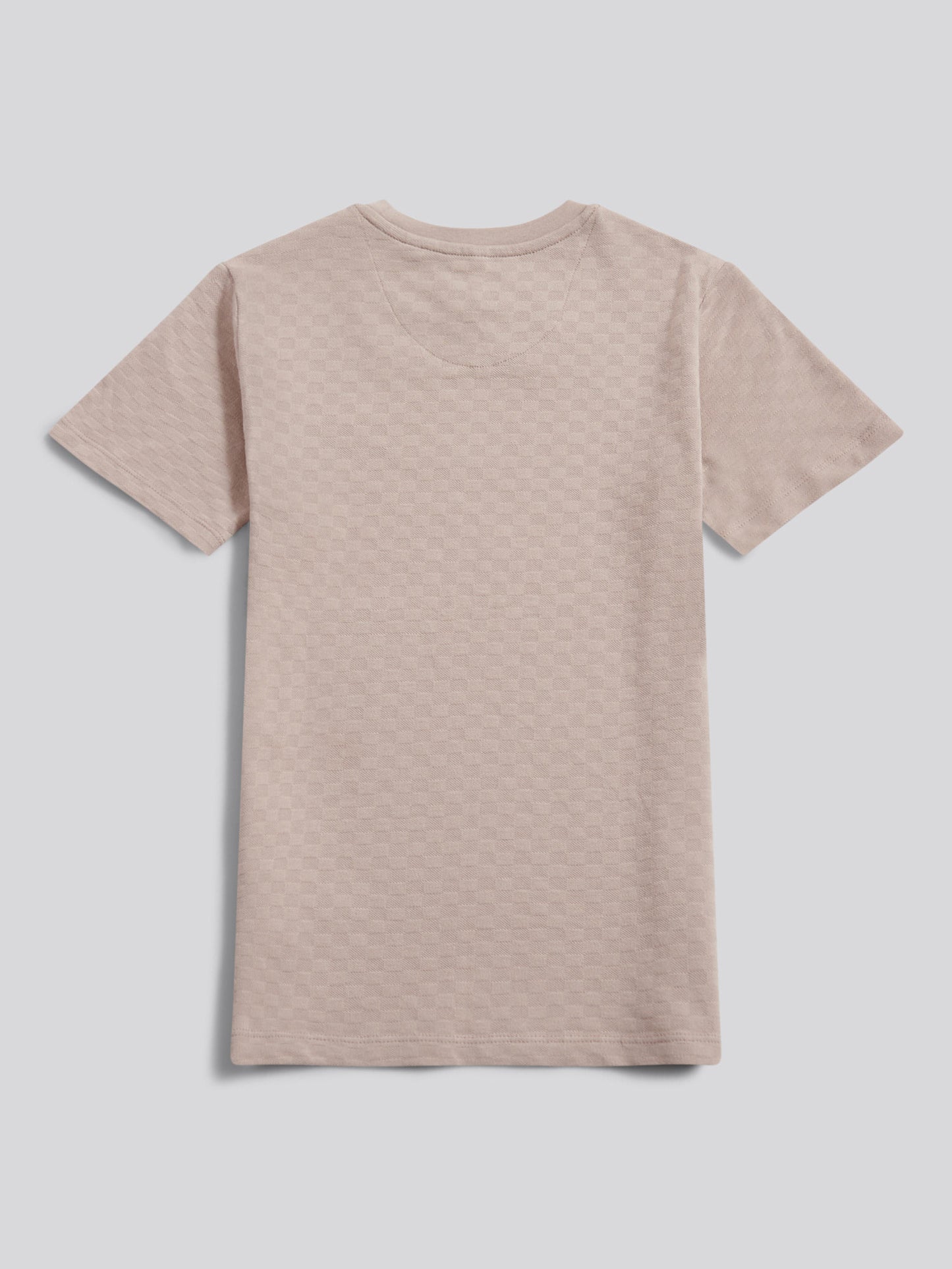 "Boys Check Texture T-Shirt, in" Atmosphere
