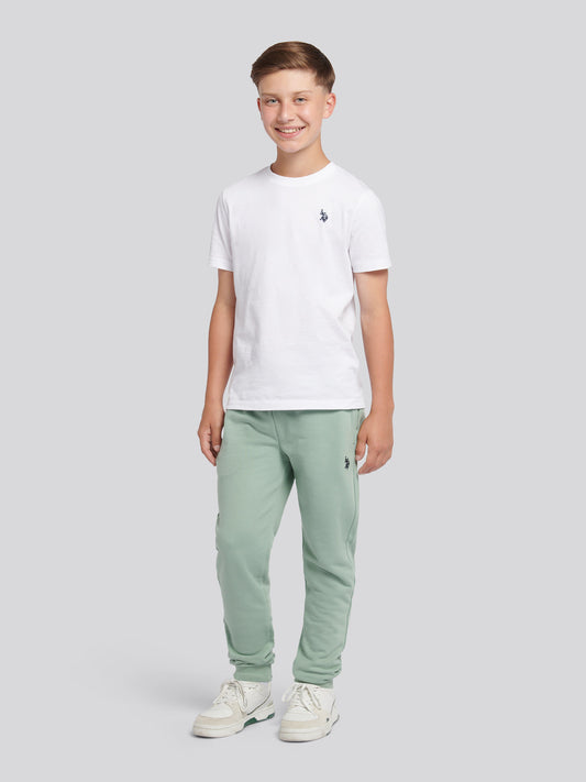 Boys Double Horsemen Loopback Jogger Iceberg Green