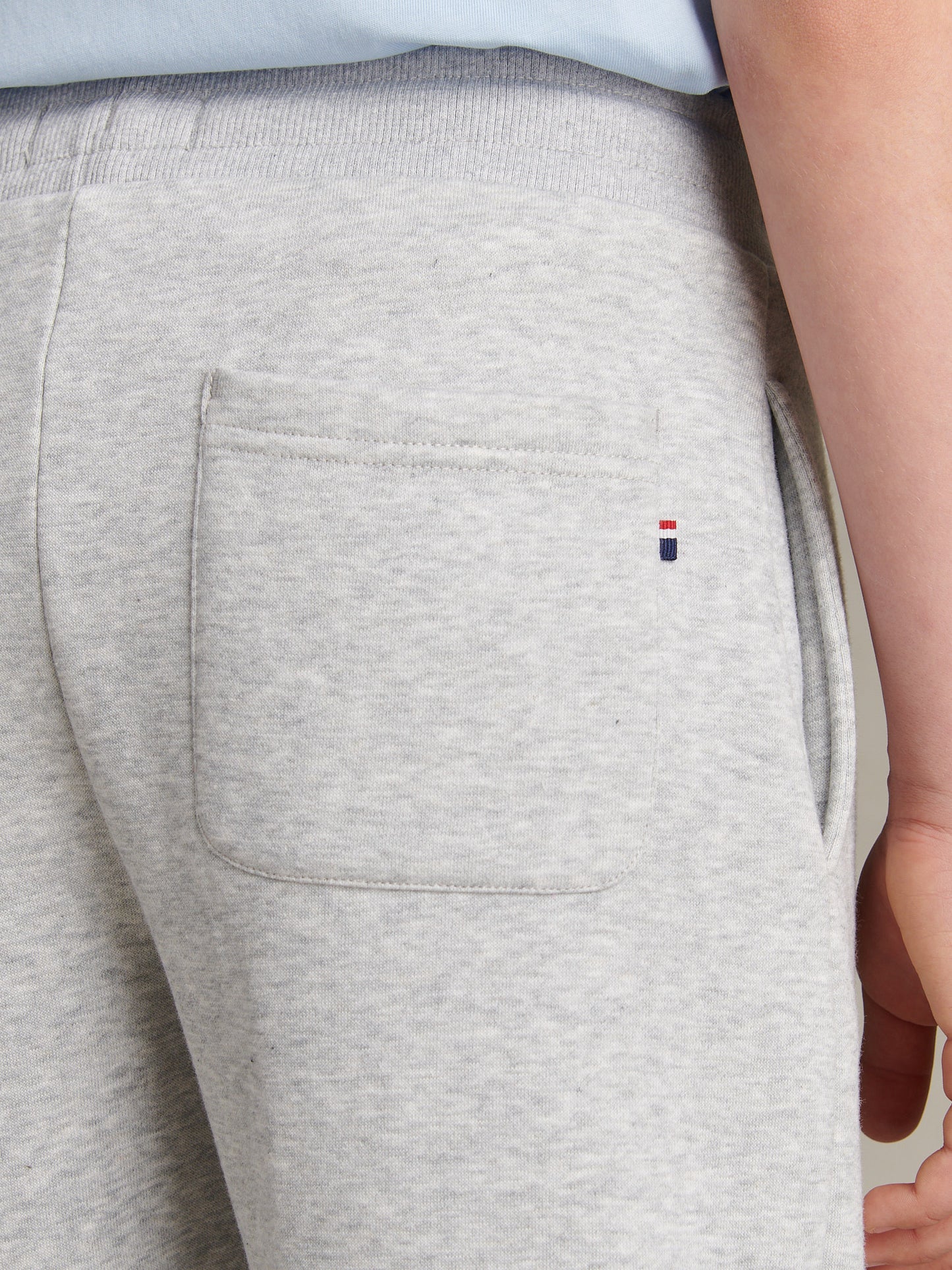 Boys Double Horsemen Loopback Jogger Mid Grey Marl