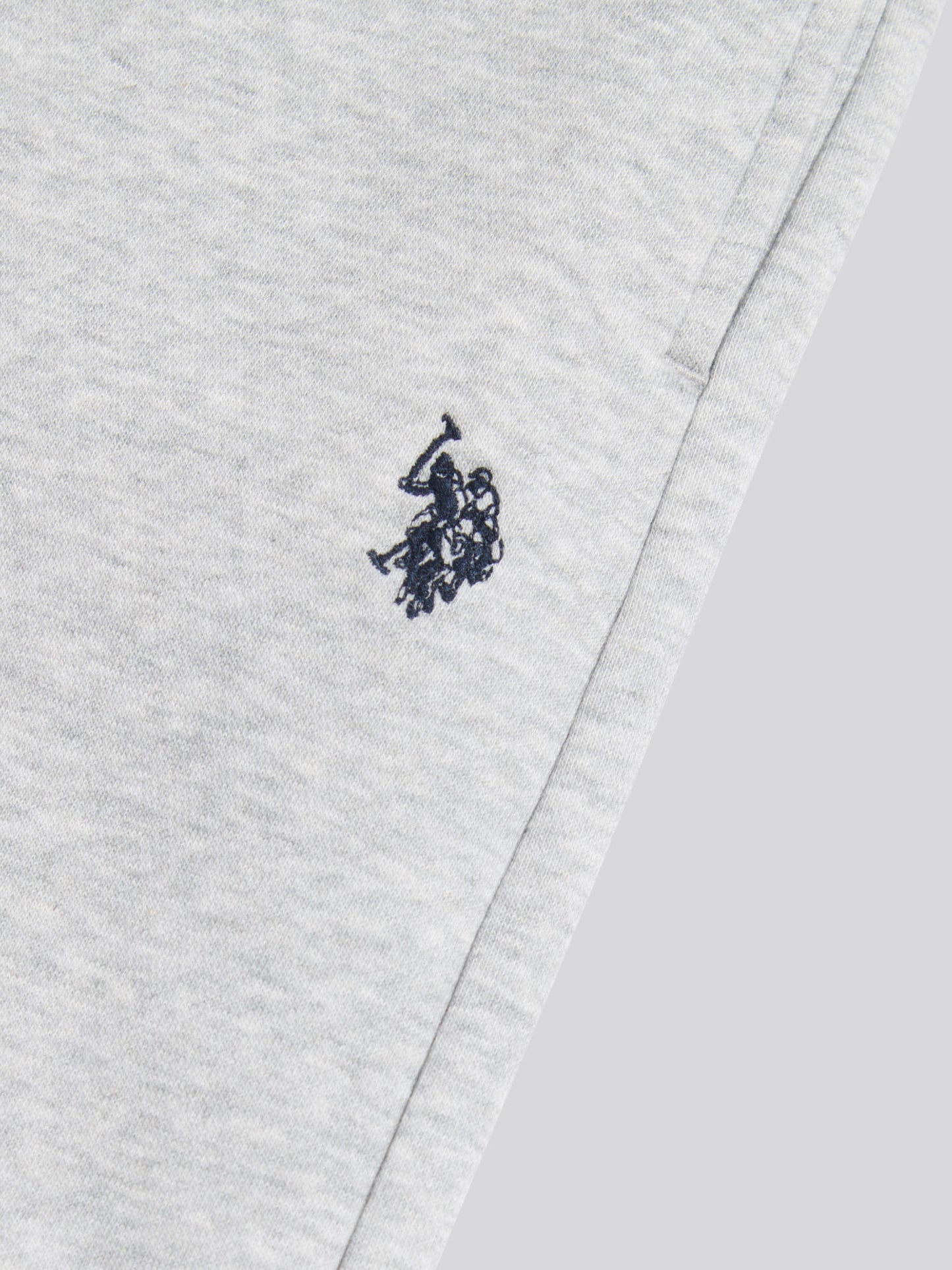 Boys Double Horsemen Loopback Jogger Mid Grey Marl