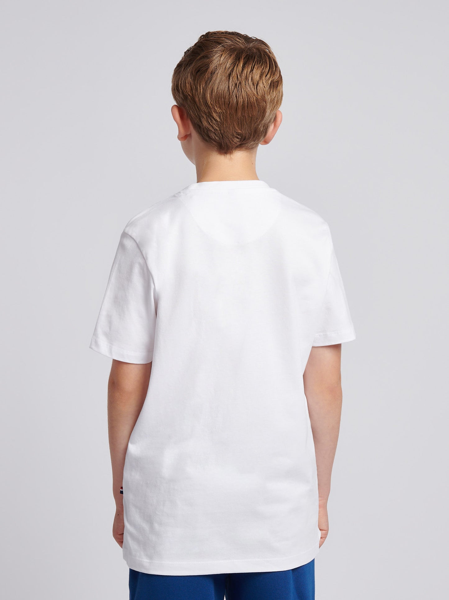 Boys Heritage Graphic Print T-Shirt in Bright White