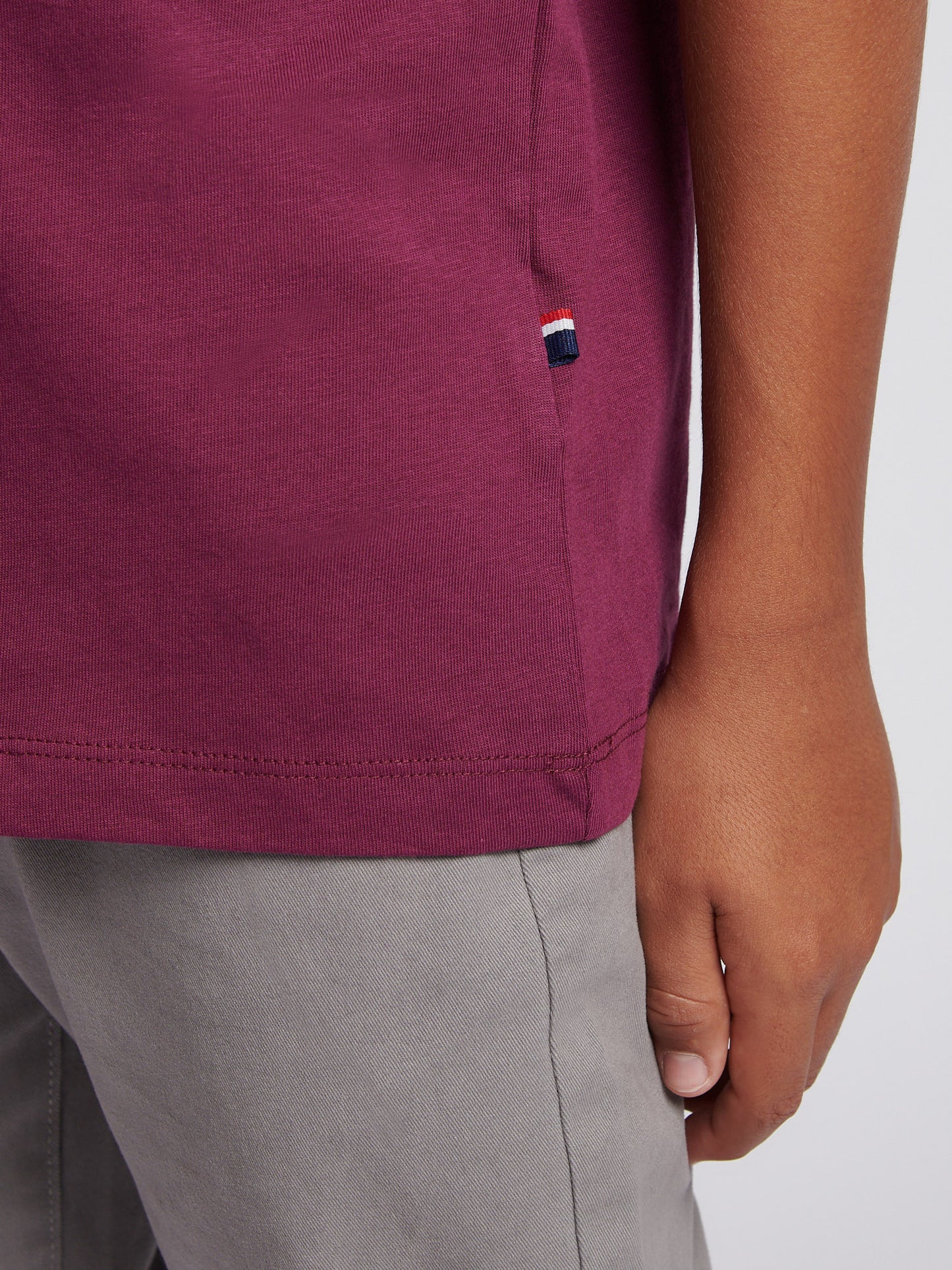 Boys Heritage Graphic Print T-Shirt in Grape Wine