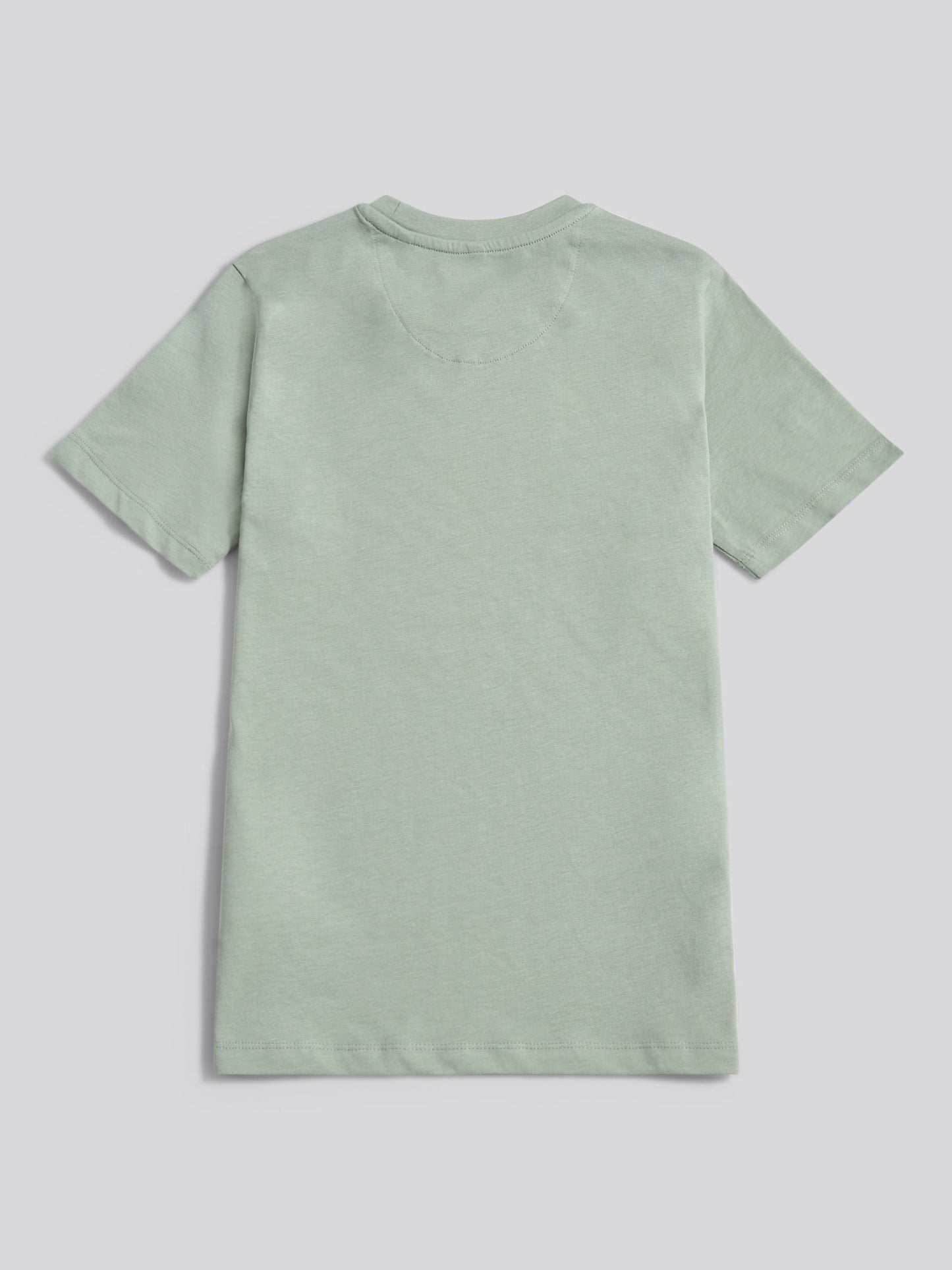 Boys Heritage Graphic Print T-Shirt in Iceberg Green